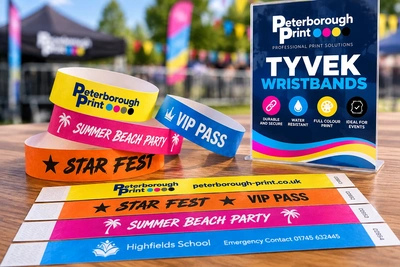  Vibrant Tyvek Wristbands Event Display